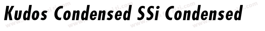 Kudos Condensed SSi Condensed Ital字体转换